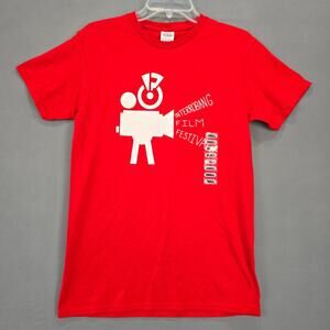 Interrobang Film Festival Red Shirt NEW Classic Tee Short Sleeves Crew Women's S